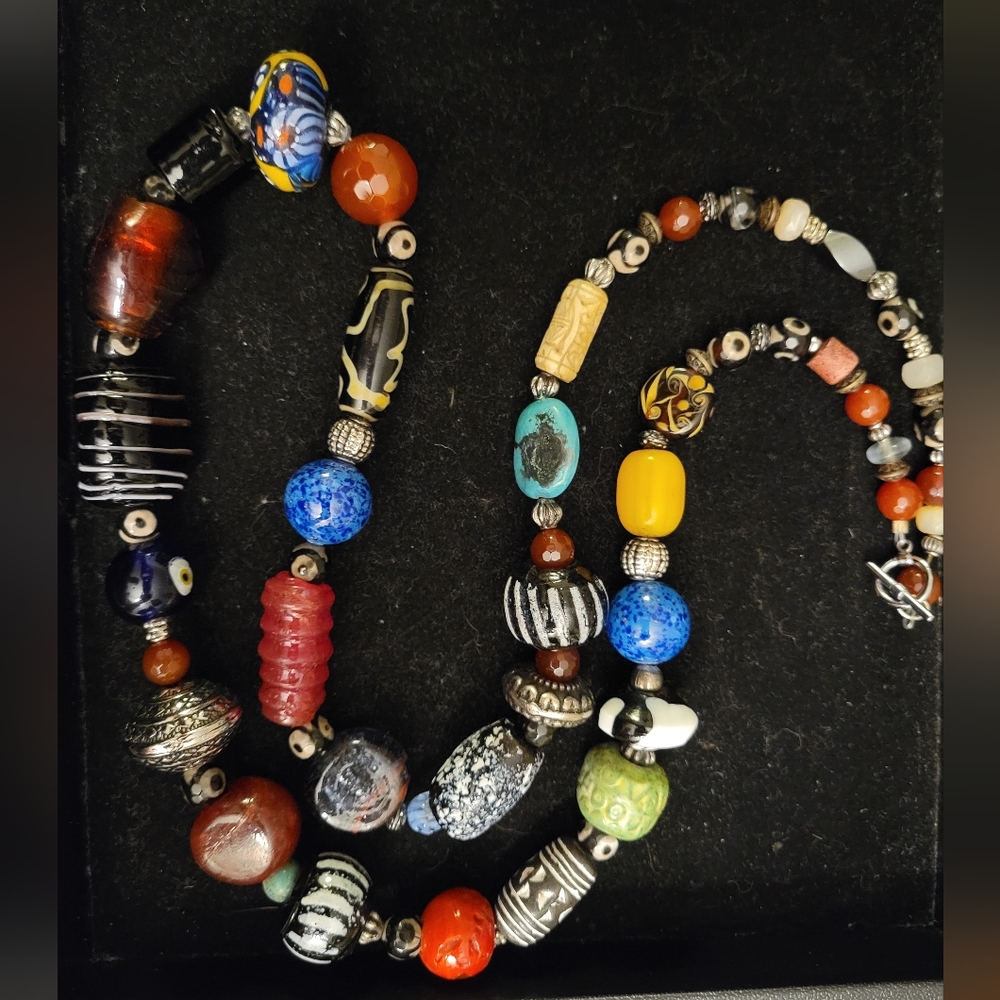 Antique bead necklace